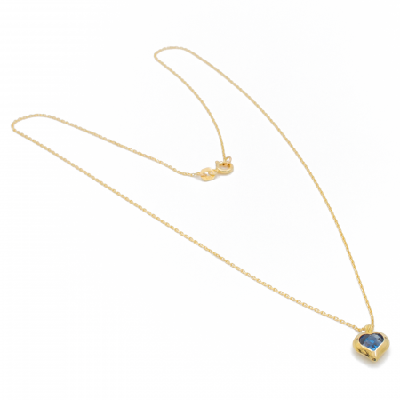 Colier Inima Albastra Aur 14k [1]