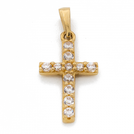 Pandantive - Cruce cu Pietre Aur 14k