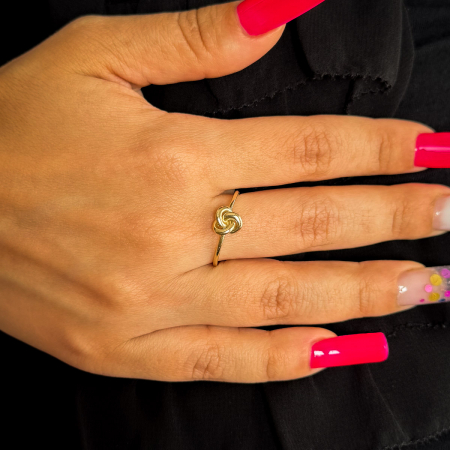 Inel Nodul Iubirii aur galben 14K – bijuterie GOLD PIC [1]