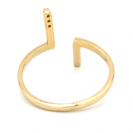 Inel minimalist din aur galben 14K – GOLD PIC [6]