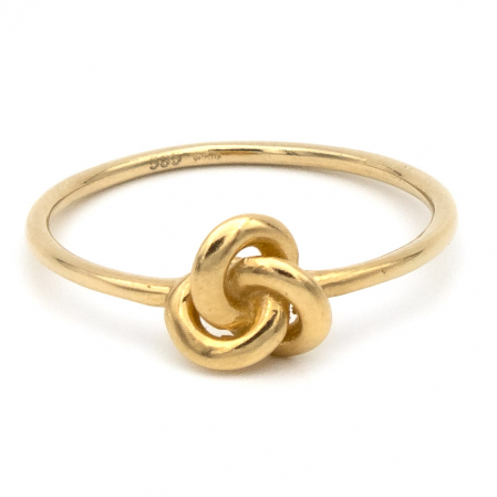 Inele - Inel Nodul Iubirii aur galben 14K – bijuterie GOLD PIC