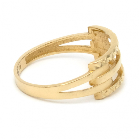 Inel aur galben 14K cu design simetric – GOLD PIC [5]