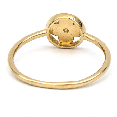 Inel Trifoi Norocos aur galben 14K – bijuterie GOLD PIC [6]