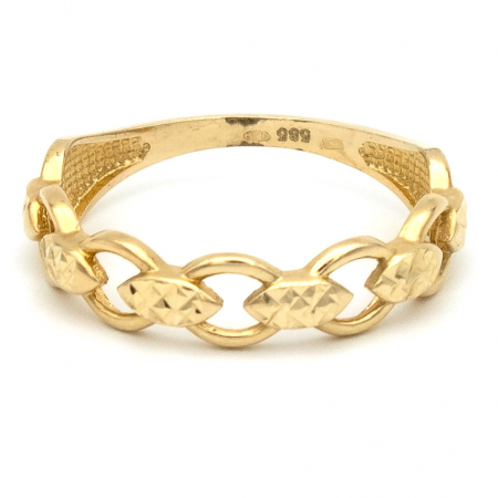 Inele - Inel verigi aur galben 14K – bijuterie GOLD PIC