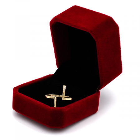 Inel minimalist din aur galben 14K – GOLD PIC [2]