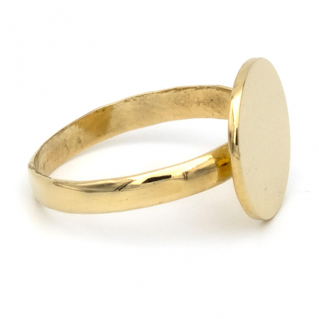 Inel cu bănuț din aur galben 14K – bijuteria GOLD PIC [5]