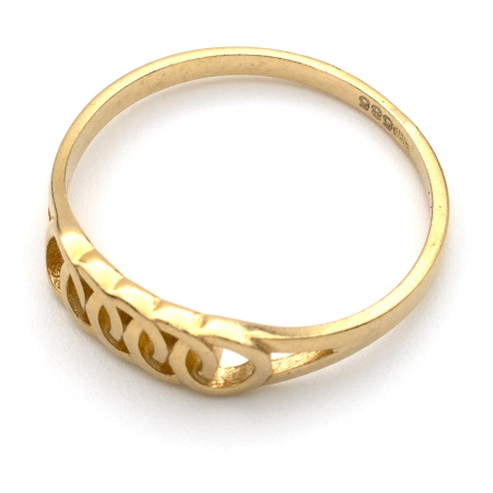 Inel din aur galben 14K cu cinci cercuri – GOLD PIC [3]