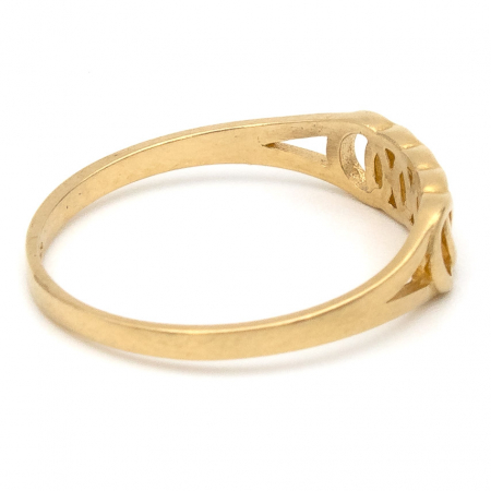 Inel din aur galben 14K cu cinci cercuri – GOLD PIC [5]