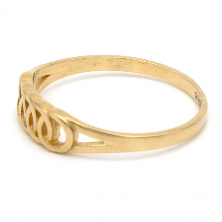 Inel din aur galben 14K cu cinci cercuri – GOLD PIC [4]