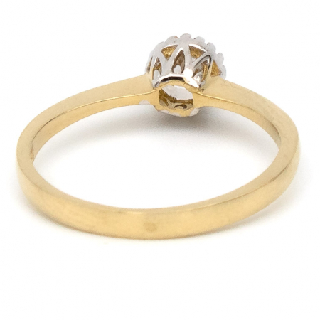 Inel logodnă aur galben 14K cu zirconie – model Elara [6]