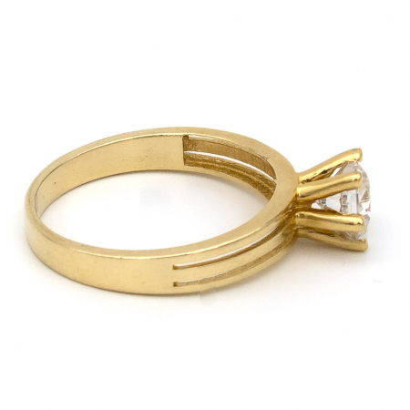 Inel aur galben 14K de logodnă cu piatră – model Celeste GOLD PIC [5]