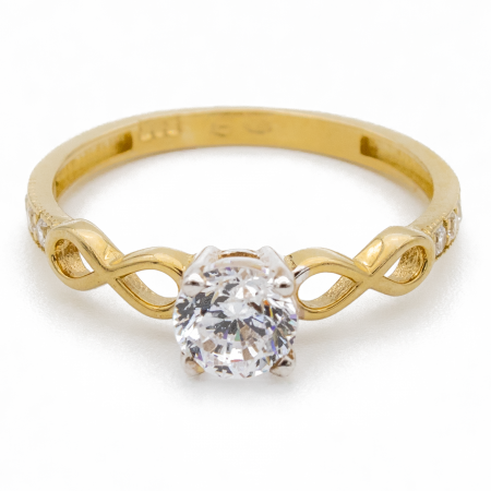 Inele - Inel de Logodna cu Infinit Aur 14k