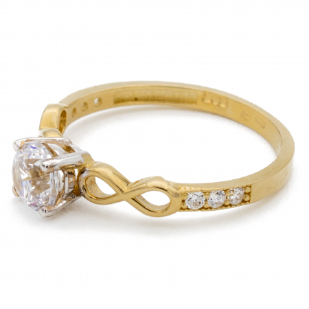 Inel de Logodna cu Infinit Aur 14k [2]