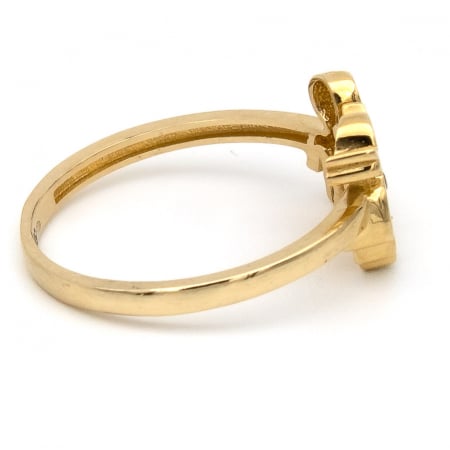 Inel aur galben 14K cu model fată și băiat – bijuterie cu copii GOLD PIC [5]