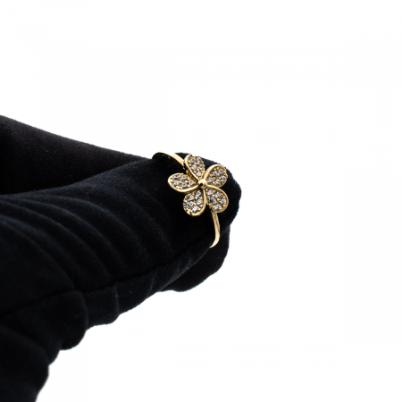 Inel Floare din aur galben 14K și zirconia – GOLD PIC [7]