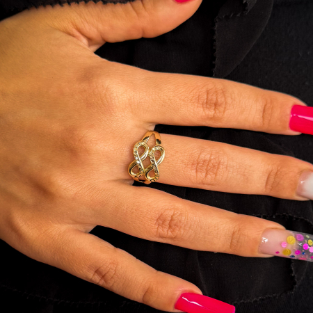 Inel Infinit din aur galben 14K – GOLD PIC​ [1]