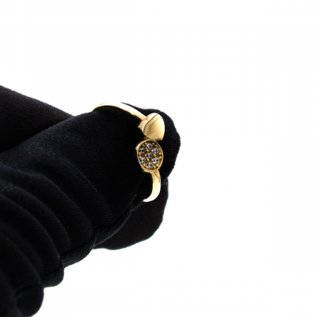 Inel aur galben 14K cu inimă și cerc – GOLD PIC [7]