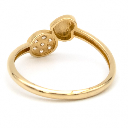 Inel aur galben 14K cu inimă și cerc – GOLD PIC [6]
