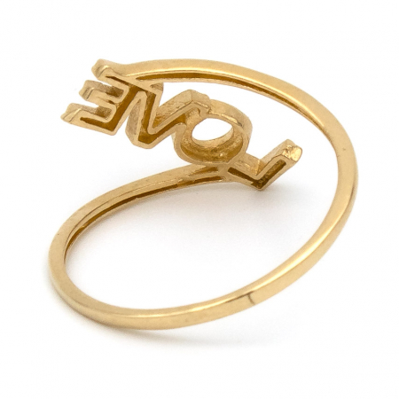 Inel Love din aur galben 14K – GOLD PIC [6]