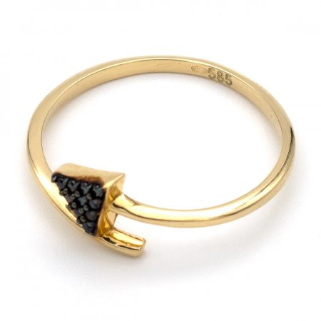 Inel aur galben 14K cu simbol săgeată –  GOLD PIC [3]