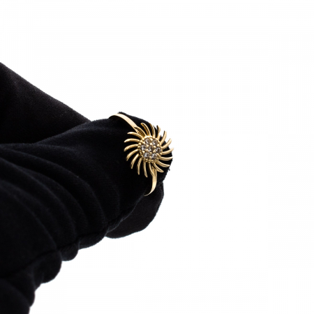 Inel Raze de Soare din aur galben 14K cu zirconia – GOLD PIC [7]