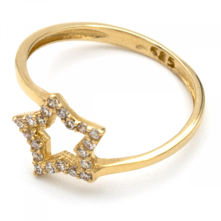 Inel Stea din aur galben 14K – GOLD PIC [3]