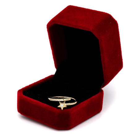 Inel Tip Cui cu Stea din aur galben 14K – GOLD PIC [2]