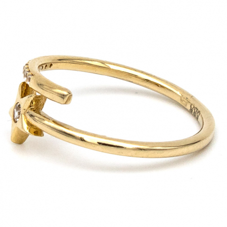 Inel Tip Cui cu Stea din aur galben 14K – GOLD PIC [4]