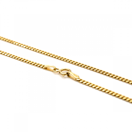Lanț Verona din aur galben 14K, lănțișor de 50cm cu design clasic [2]