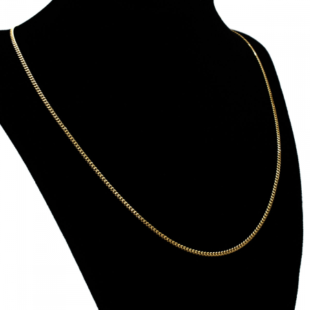 Lanț Verona din aur galben 14K, lănțișor de 50cm cu design clasic [4]
