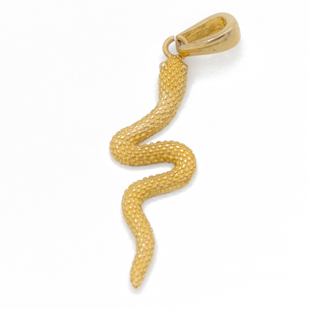 Pandantive - Pandantiv Sarpe Aur 14k