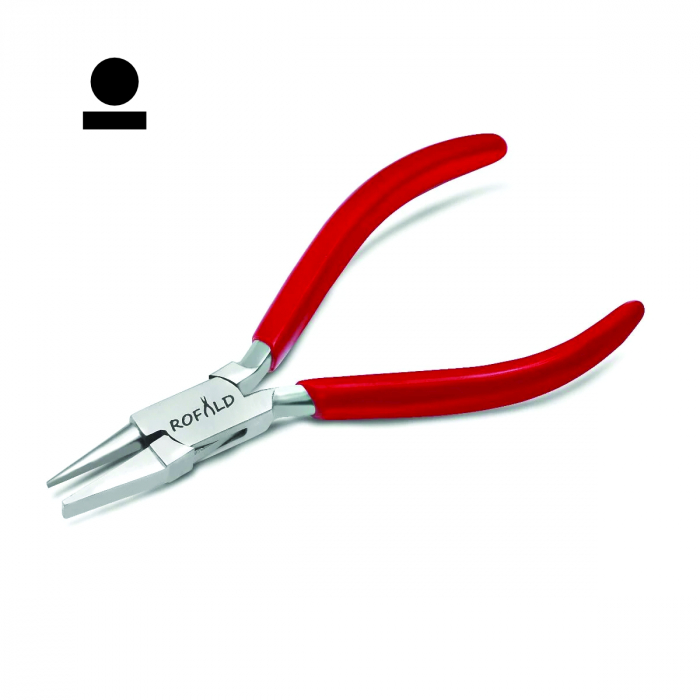 Cleste modelaj cu arc profil rotund cu drept 130 mm [1]