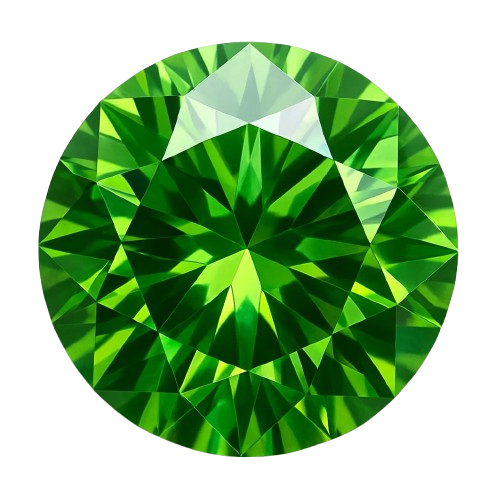 Piatra cubic zirconia rotunda verde [1]