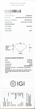 Diamant lab grown 1,00 ct - F VVS2 [1]