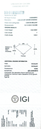 Diamant lab grown 1,00 ct - F VVS2 [1]