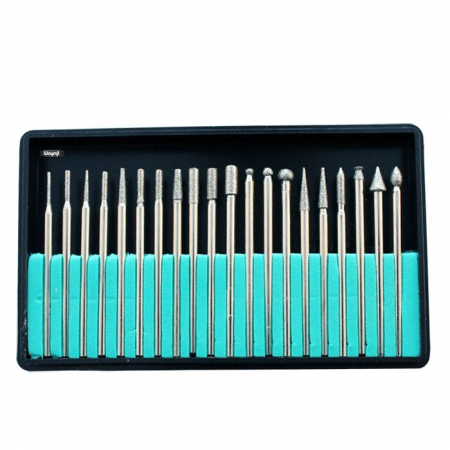 Freze si Burghie - Freze Diamantate - Set 20 bucati