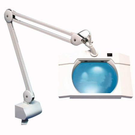 Optica - Lampa cu brat si lupa pentru birou