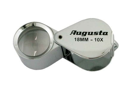Lupe triplet - Lupa triplet argintie Augusta 10X