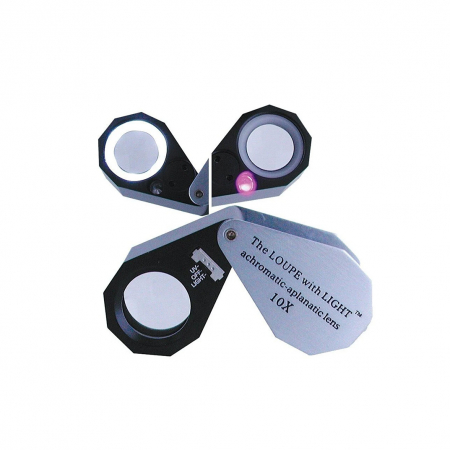 Lupe triplet - Lupă triplet cu LED și lumină UV