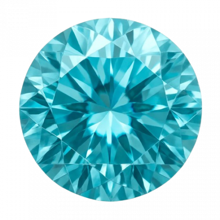Pietre - Piatra cz rotunda aquamarine
