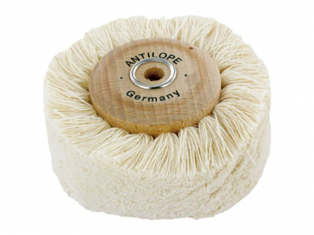 Polisare si Slaif - Puf bumbac alb  27 mm