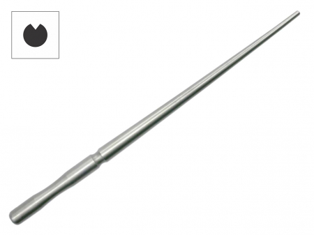 Rigluri inele si bratari - Riglu  metalic cu profil V  pentru inele cu piatra  3-10 mm