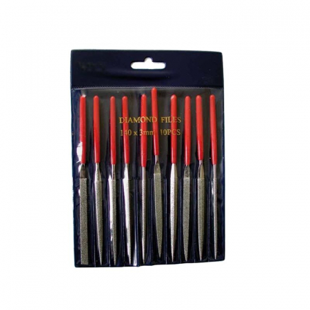 Pile si Smirghel - Set 10 pile ac diamantate 140 mm