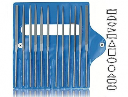 Pile si Smirghel - Set 12 pile ac Vallorbe 200 mm