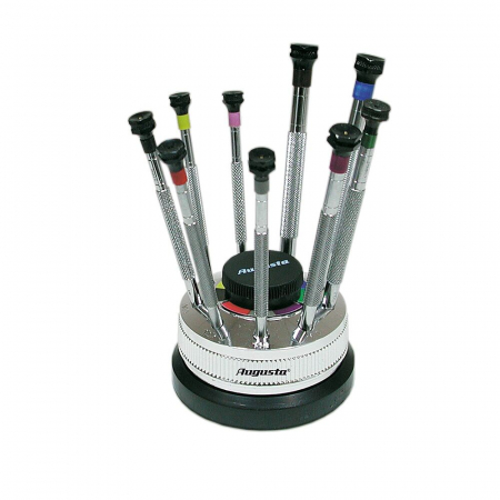 Instrumente si Accesorii - Set 9 surubelnite antimagnetice cu suport rotativ - Augusta