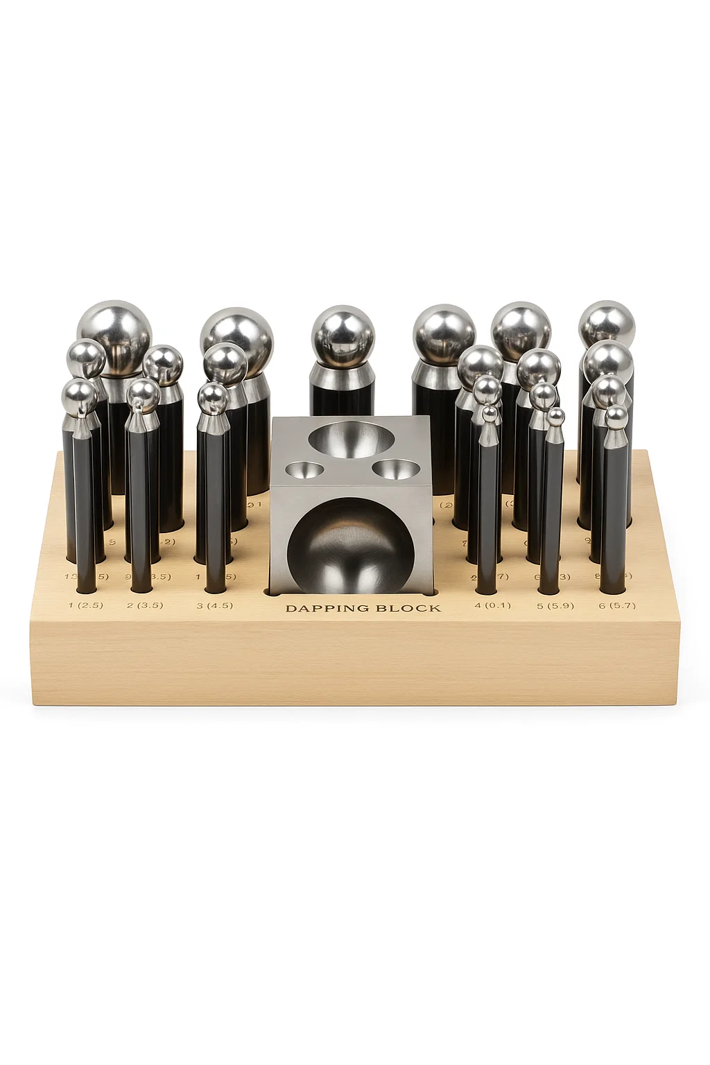 Modelare, decupare, poansonare metale - Set anka si poansoane - 19 piese