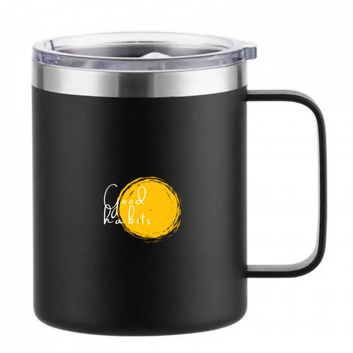 Cana din otel inoxidabil pentru cafea MORNING SHINE, Need Coffee Black 420 ml [2]