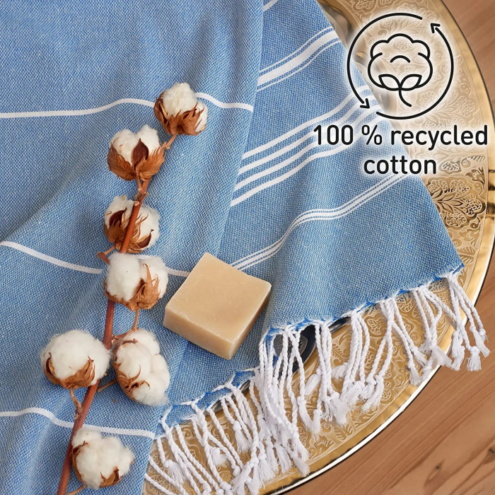 Prosop plaja NATURAL, bumbac 100% [8]