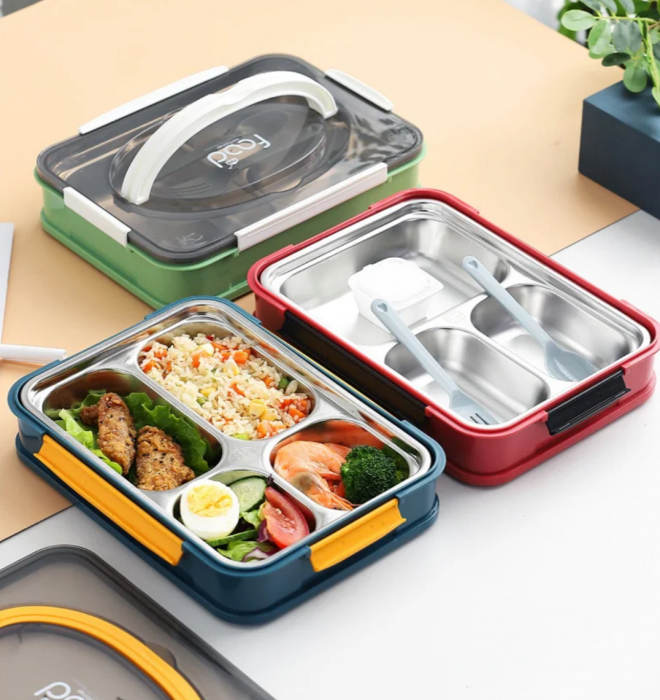 Lunch Box din otel inoxidabil Healthy Habits [4]