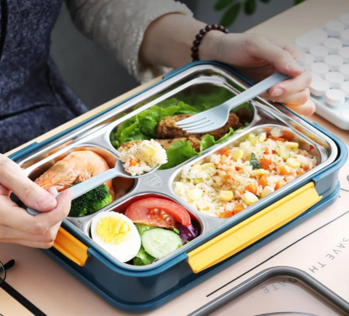 Lunch Box din otel inoxidabil Healthy Habits [5]
